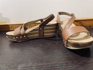Luna Blu Brown Wedge Heels from Westside