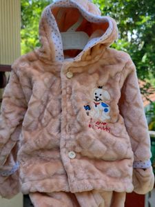 Cozy Puppy Plush Baby Outfit