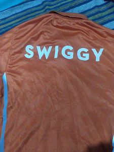 Swiggy Delivery Polo Shirt-L