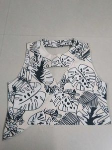 Floral Print Halter Top