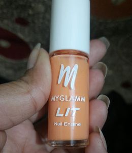 My Glamm Orange Nail Polish