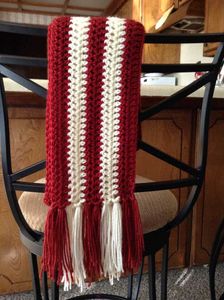 Striped Knitted Scarf