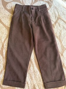 Brown Polka Dot Capri Pants