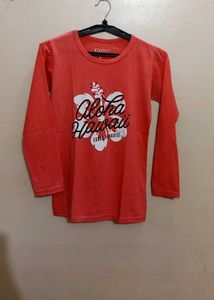 Egoss Peach Tee Full Sleeves