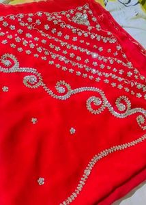 Beautiful Red Saree❤😍🎀