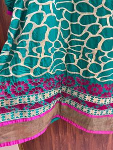 Green Printed Kurta