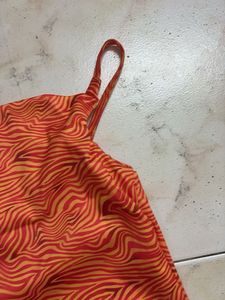 Orange Patterned Dress
