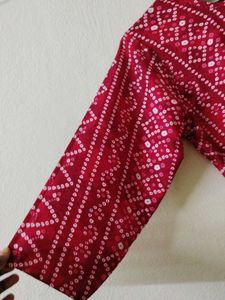 Bandhini print kurti