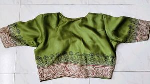 Pure Tussar Tailor-Made Blouse With Linings