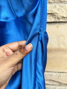 Zara Satin Slip Dress With strappy Back