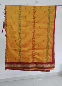Silk Saree - Yellow & Red
