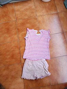 Cute Girls&#39; Top &amp; Shorts Set