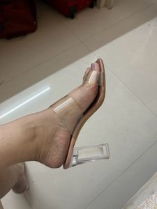 Transparent Nude Heels
