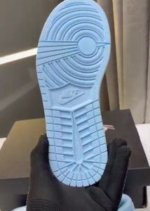 JORDAN 1 Low White Ice Blue Sneakers