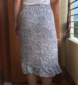 Floral Print Skirt