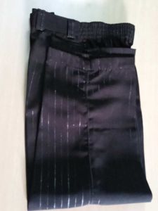 Striped Dark Brown  Pants