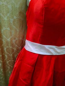 Chic Red Fit &amp; Flare Dress free delivery