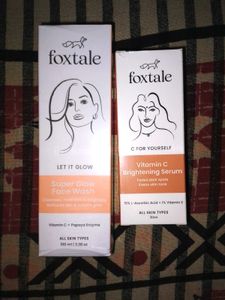 Foxtale combo face wash and vitamin c serum