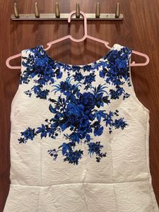 Hey White And Blue Floral Dress