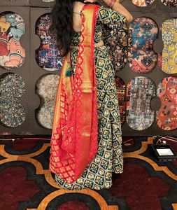 Green Printed Kurta Set