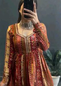Multi Color Printed Raha Short Kurti