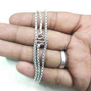 Slightly Used Pure Silver Box Snack Chain ⛓️