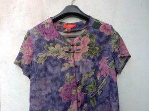 New With Tag Premium Half Floral KOREAN Shirt