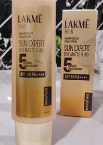 Lakme 9To5 Dry Matte Fluid Sunscreen SPF 50PA++++