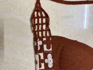 Crochet Brown Bikini Set