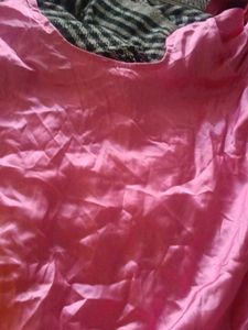 Pink Satin Mini Dress
