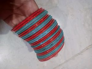 Orange Green Bangles