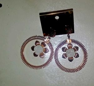 Floral Hoop Earrings