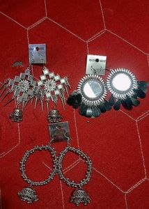 Oxidised Earings Jwellery Combo Pack Cute