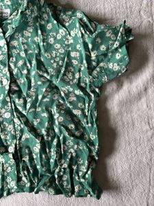 Vero Moda Green Boxy I Shirt