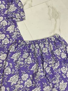 Floral Print cord Set