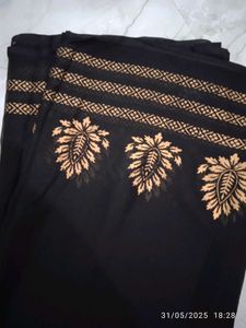 pretty black saree .