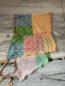 Patchwork Floral Mini Skirt