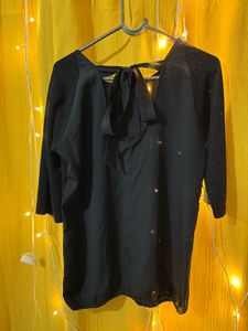 Chic Black Tunic Top