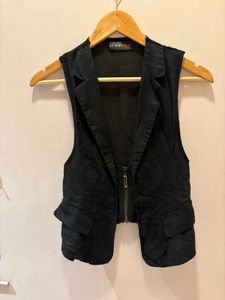 Stylish Black Imported Vest