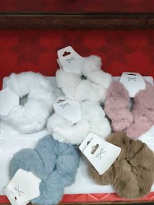 Fuzzy Plush Hair Scrunchies