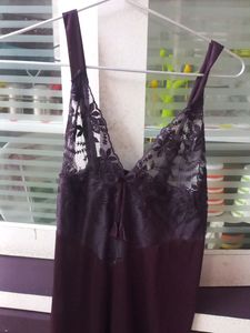 Beautiful Two Pieces Wine Colour Maxi