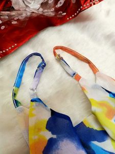 💛💙💚Floral Crop-top Cami Slip💚💙💛