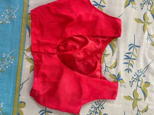 Red Embroidered Blouse