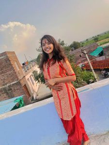 Red & Gold Kurta Set