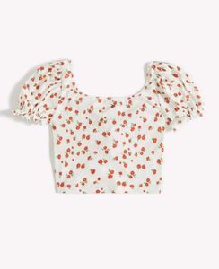 Floral Tie-Front Crop Top