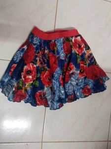 Floral Mini Skirt