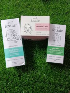 Foxtale Face Cleanser, Moisturizer & Serum