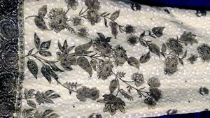 White Floral Print Kurti