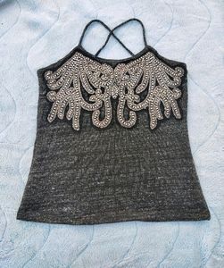 MANGO Embellished Top