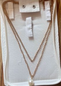 Pearl Double Chain Necklace